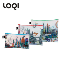 LOQI Designer Cooperation Money Collection Bag Large Small And Medium Finishing Package Travel Classified Clothing Bag Impression Series