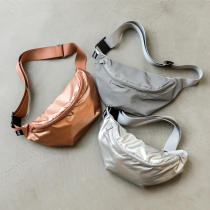 LOQI Trend New Chest Front Bag Single Shoulder Bag Fashion Men And Women Skew Satchel Light Water-resistant Metal Series Purse Strings