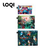 German LOQI forest series fashion trends sorting and finishing washing bag anti-splash water large and small portable cashier bag