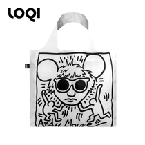 German LOQI Designer Series Keith Harlin cooperation eco-friendly bag lightweight folding shopping bag shoulder bag storage