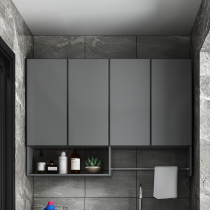 Space aluminum light luxury balcony bathroom mirror cabinet hanging cabinet wall cabinet wall cabinet wall cabinet toilet storage cabinet
