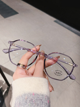 Cospp Kosp small frame small face glasses female Korean version vegan anti-blue eye mirror frame mens tennis red light