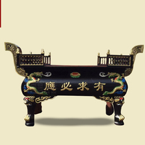 Supply Temple Antang Zutang ornaments flat rectangular cast iron incense burner Wenzhou manufacturers