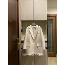 High quality custom cut heavy industry profile matte heavy list silk high and white thin blazer