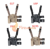 Cross the line of fire CF film and television stage props 1911 92 17 Plastic leg quick pull pistol holster leggings holster