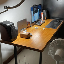 Wall simple office conference table solid wood large board desk rectangular home retro small apartment solid wood negotiation table