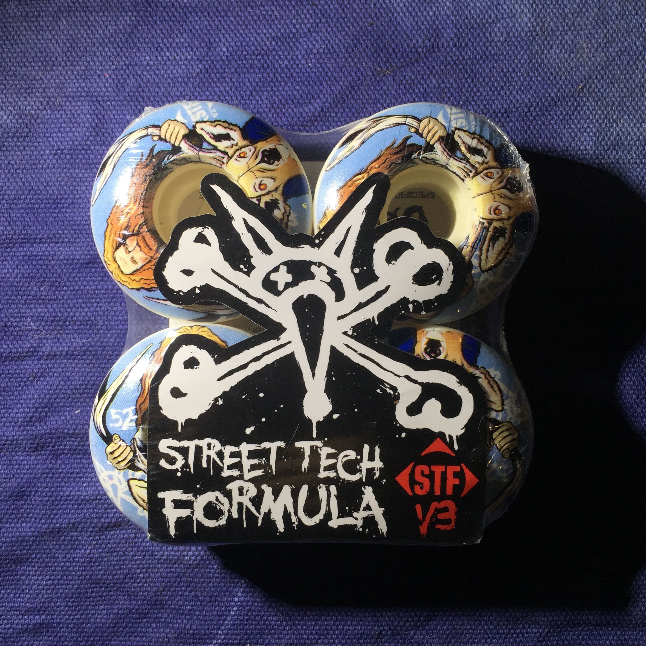 美国进口bones 白色滑板轮子 52mm