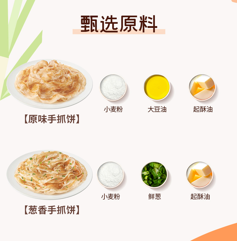 粮全其美手抓饼速食家庭装2袋装