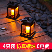 Solar outdoor LED home decorative lights waterproof outdoor villa garden lights garden landscape Hanging Tree candle lights