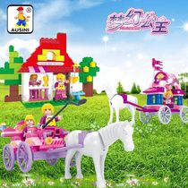 Osni legao building blocks girls assembling toys City Villa Princess house Castle model girls intelligence 10