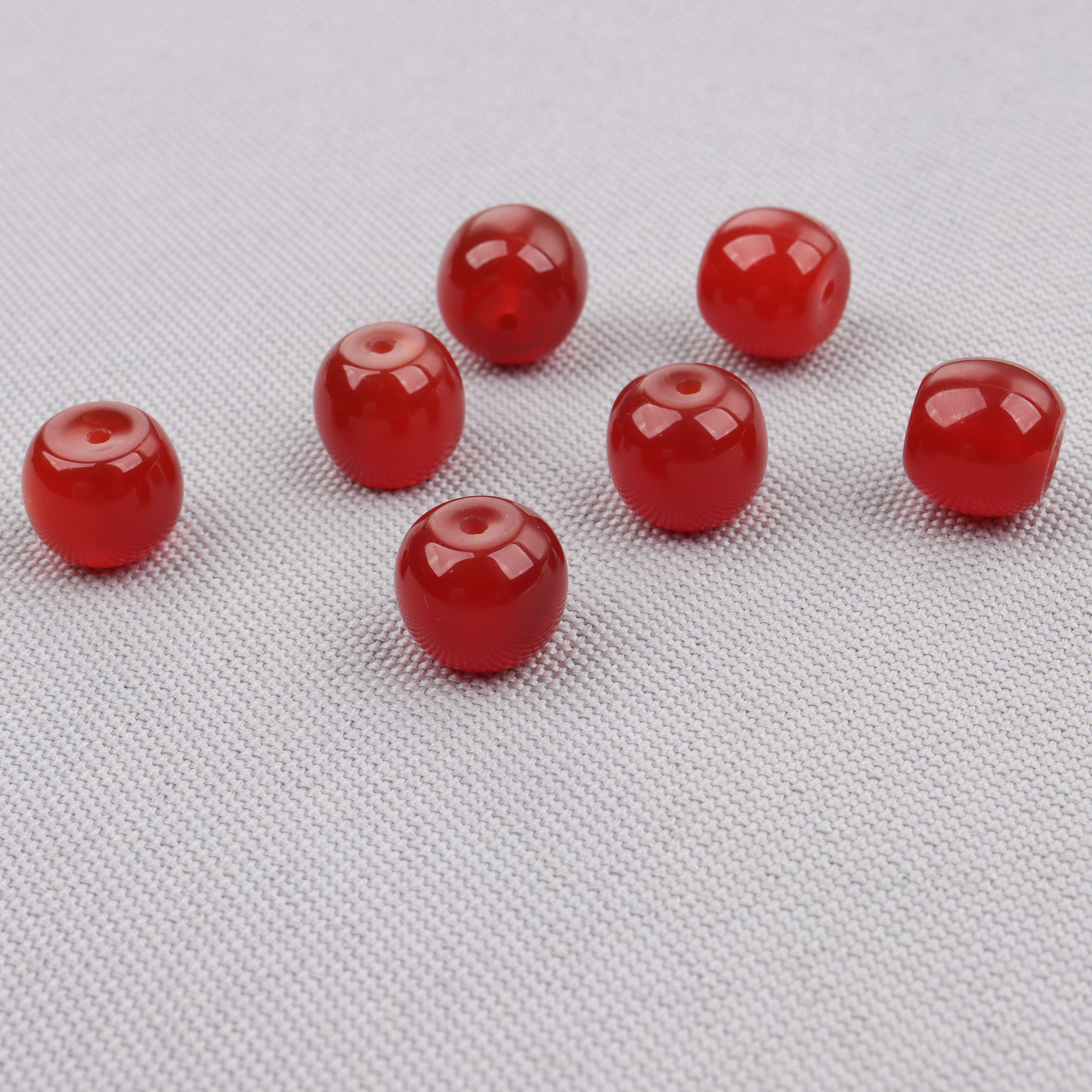 天然石红玛瑙老型珠米型珠串珠散珠子 手链项链半成品手工diy饰品