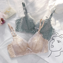 Underwear Womens Small breasts gather without steel ring adjustment flat chest special thickening auxiliary milk anti-sagging writing bra set