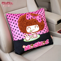 Moss Doll Car Cartoon Pillow Car Inside Pillow Car Pillow Cute Four Seasons Lumbar Cushion Car Supplies