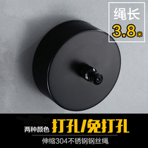 LYLE bathroom telescopic clothesline Stainless steel with copper cap non-slip and windproof balcony clothesline