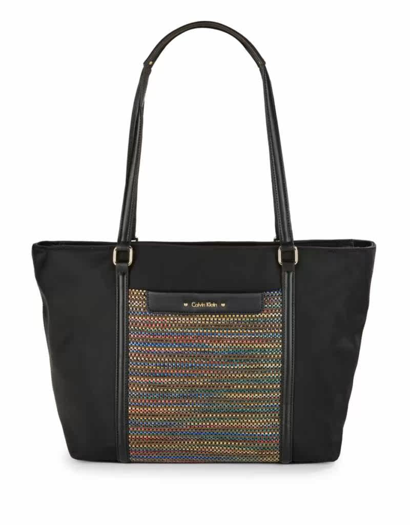 calvin klein collection女单肩包时尚休闲托特包美国直邮l599t_7折