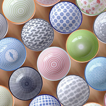 Underglaze color 6-inch ceramic soup bowl Noodle bowl Large rice bowl Ramen bowl Hand-painted stroke anti-slip underglaze sculpture