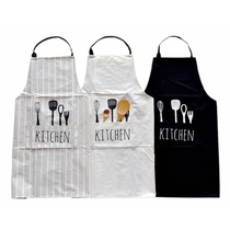 European apron Nordic temperament simple fabric kitchen flower shop gardening cafe restaurant overalls sleeveless half-body