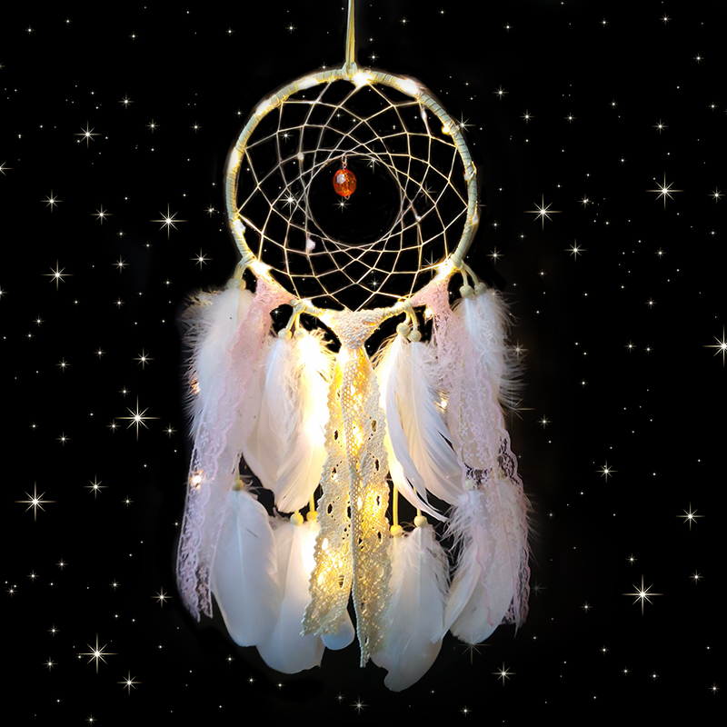 creative girl's dream catcher, wind chime, forest department, diy material, bao gong, main room, ornament, girl decoration, room, ornament