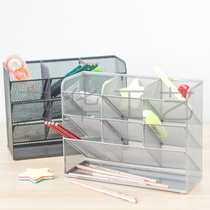 Iron Art Desktop Dorg Paintbrush Holder Macpen Holder Coloring Pen Kindergarten shelve Painting Room Students Diagonal Inserts