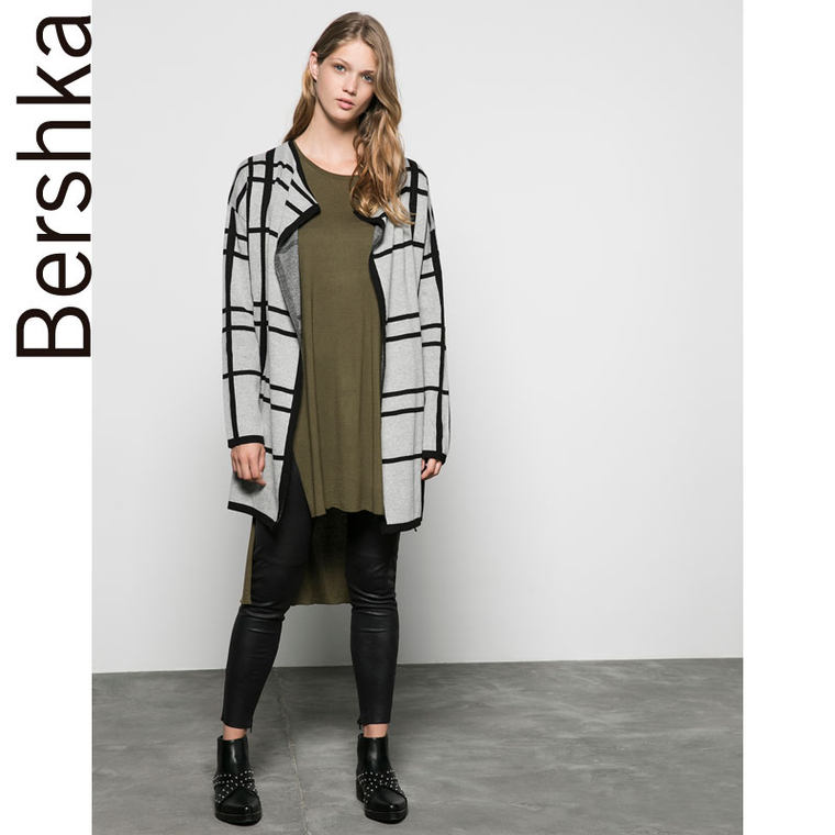 Bershka Bershka 细条纹提花夹克 06493980