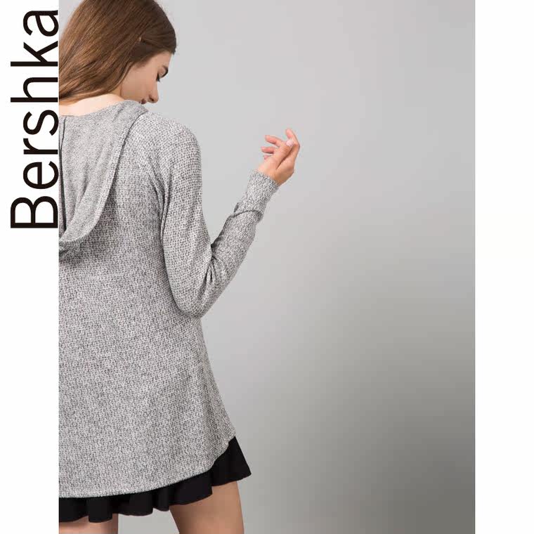 Bershka BSK 连帽开叉夹克 06561381