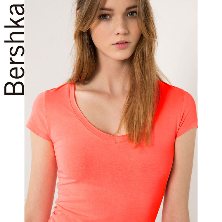 Bershka Bershka V 领 T 恤衫 07435900