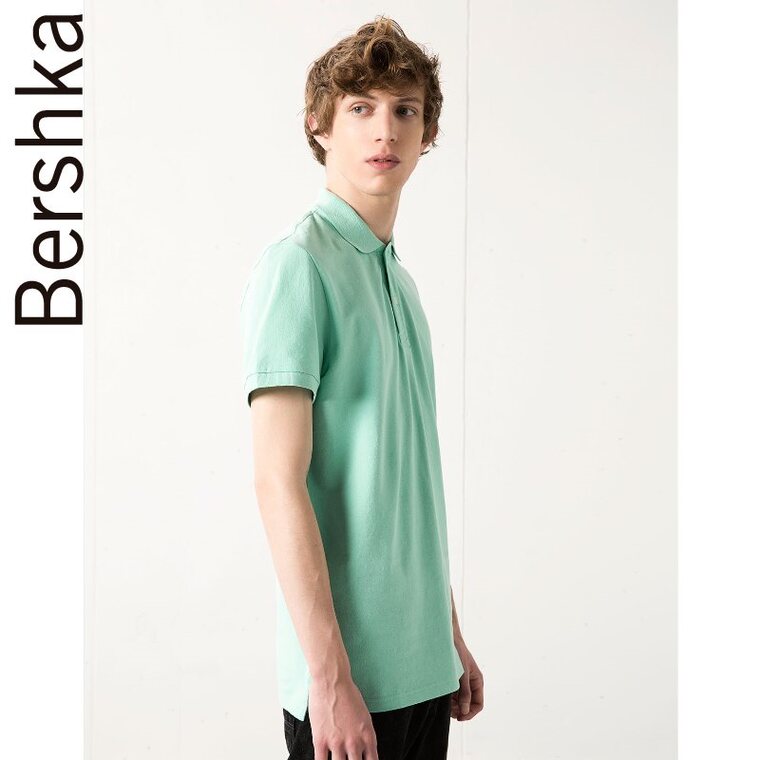 Bershka 男士BASIC 基本款彩色POLO衫 03652425