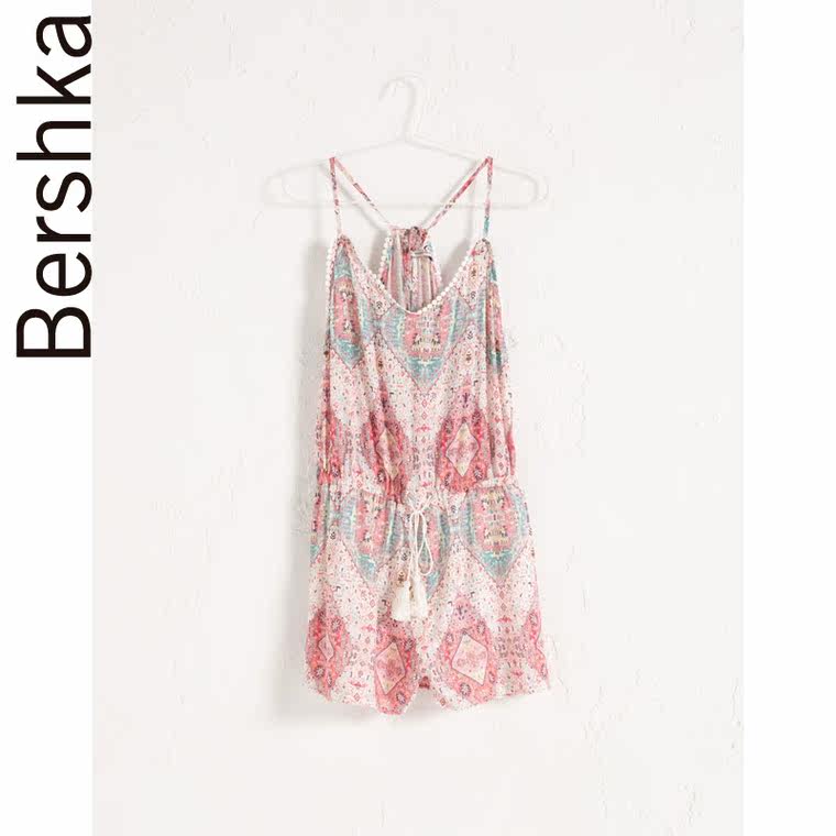 Bershka BSK 圆点印花绒球装饰背心 08641962