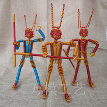 (Sun Wukong model)Zodiac monkey handmade aluminum wire crafts Home decoration million mold craft robot