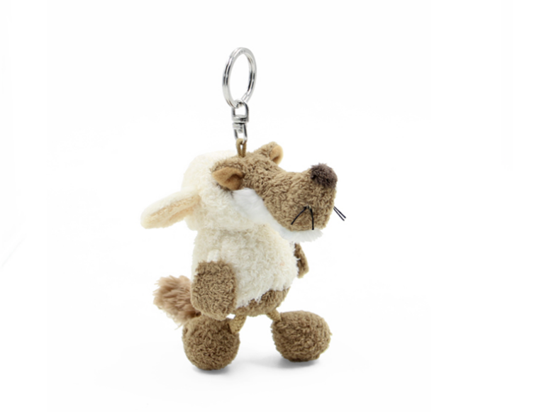 nici专柜正品卡通可爱 披着羊皮的狼毛绒钥匙扣包包挂件礼品32335