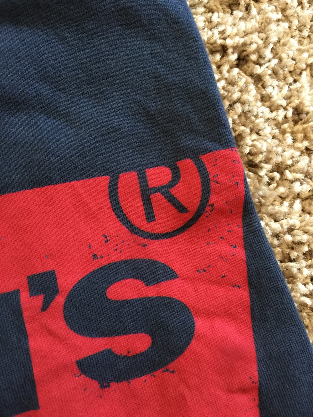 美国专柜正品 李维斯/levis 男士蝙蝠字母标全棉圆领短袖t恤_7折现价