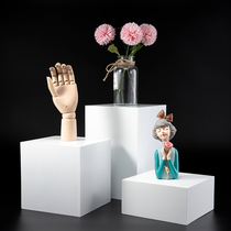 Small size square high and low display table swing pieces Geometric Body Photographic Props Clothing Shop Window Display Props Customize