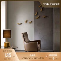 Tao home Carp Carp Carp ceramic ornaments year after year living room home decoration golden ceramic ornaments