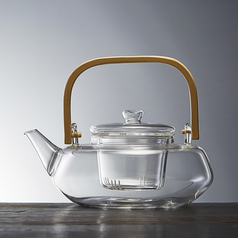 茶壶界的小清新,耐高温的玻璃壶煮起!