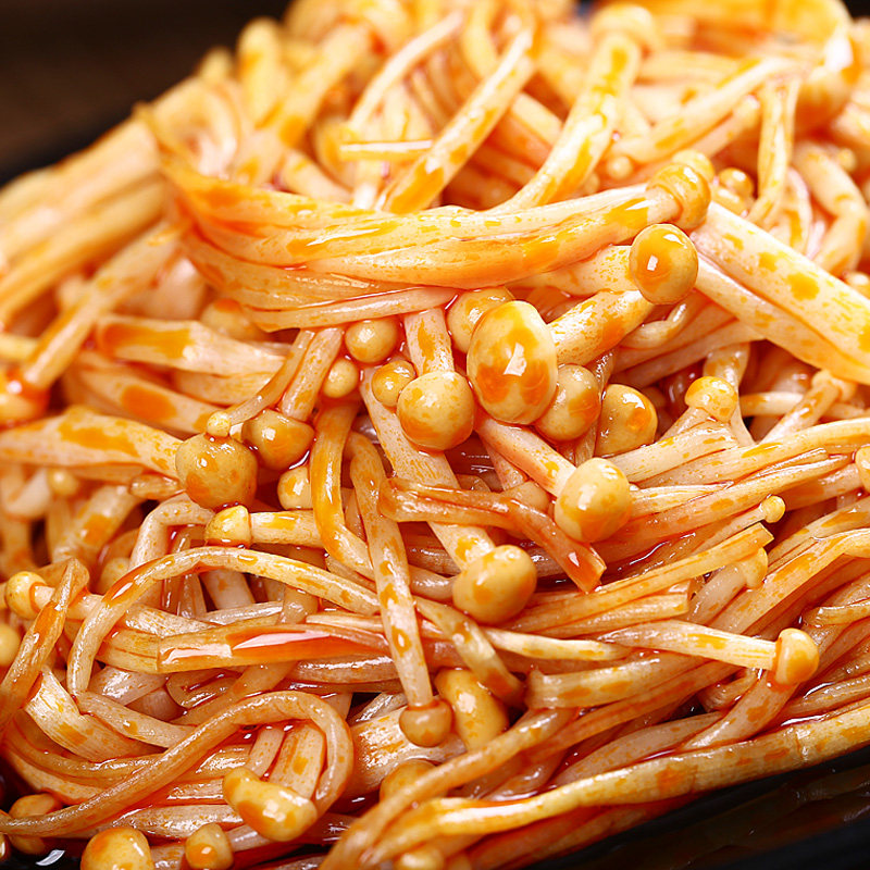 金大洲/金大州麻辣红油金针菇零食下饭菜小包装218g散称特产批发