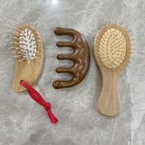 Mini Air Bag Comb Five Fingers Metal Teeth Portable Air Cushion Comb Massage Hair Care Children Beauty Hair Cute Natural Wood Comb