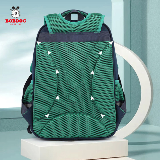 Babudou schoolbag primary school students male and female 1234 to 6th grade spine protection to reduce the burden of 6-12 years old children's backpack Babudou schoolbag primary school students male and female 1234 to 6th grade spine protection to reduce the burden of 6-12 years old children's backpack