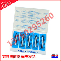 British THERMAX original 8 grid B temperature label sticker temperature measurement thermal test paper 71 to 110 degrees Celsius