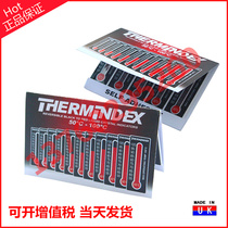 British TMC original reversible temperature measurement strip 50 to 100 degrees repeated use multiple display thermal test paper stickers