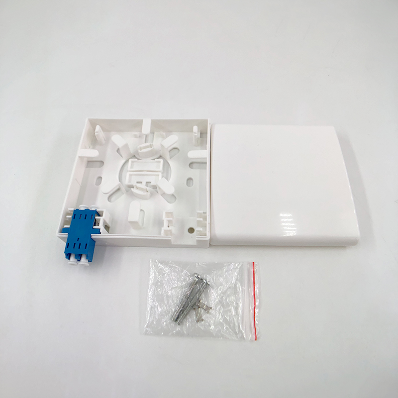 type 86 fiber to the home fiber information panel leather cable optical cable terminal box 86 desktop box with 2 flange head fiber panel box fiber cable box
