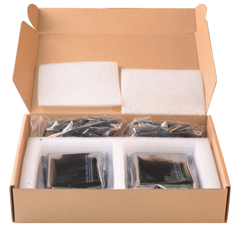 wt 1 channel video optical transceiver 1 channel pure video optical transceiver fc supports single multi-mode single fiber 20km lightning protection pair