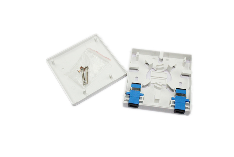 type 86 fiber to the home fiber information panel leather cable optical cable terminal box 86 desktop box with 2 flange head fiber panel box fiber cable box