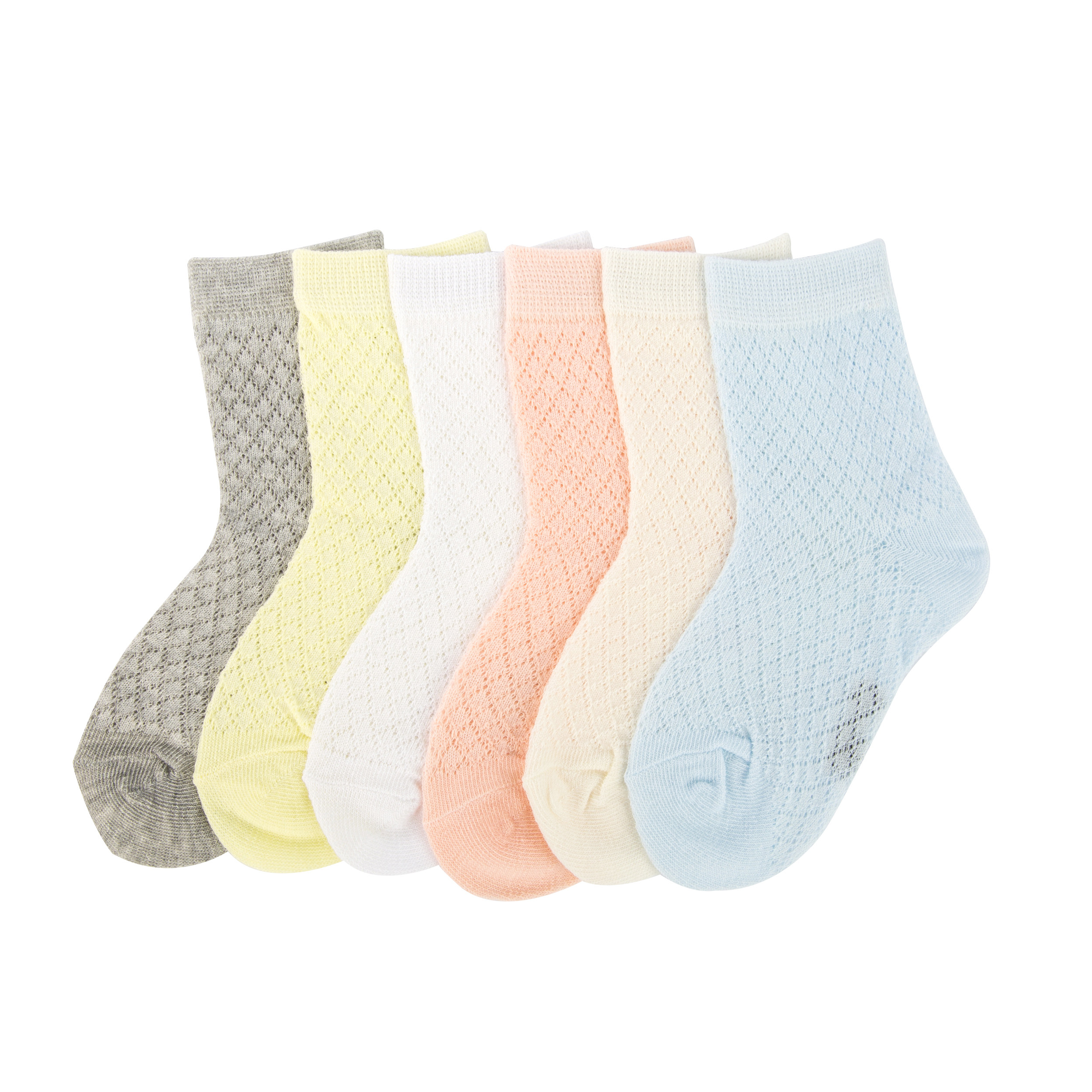 儿童袜子纯棉男女童袜夏季薄款新生儿宝宝网眼袜子婴儿袜子0个月3