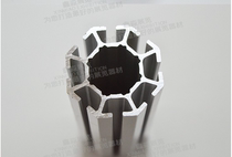 Canton Fair Hong Kong Macau Exhibition upright post macroporous octagonal aluminium profile Large hearts anise column exhibition Peering upright post