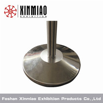 Large hole small hole 8-prism chassis stainless steel disc base outdoor exhibition plate anti-wind super solid support