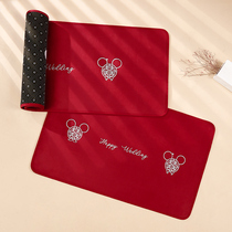 Wedding room decoration supplies carpet wedding new house creative happy word decoration wedding living room room romantic festive foot pad