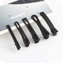Korean black matte word clip duckbill clip edge clip top chuck Hair hair card jewelry headdress hair accessories Hair clip bangs