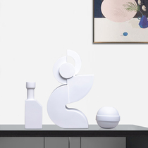 Simple office ornaments soft decorations White creative modern living room dining room home furnishings crafts