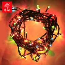Hua Chi 100 head LED Christmas dynamic colorful lights Christmas tree accessories pendant festive lighting Christmas decorations
