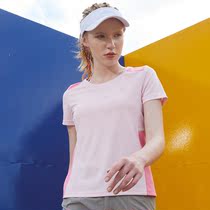 Outdoor quick-drying T-shirt womens short sleeve summer thin loose large size breathable quick-drying mountaineering running shirt
